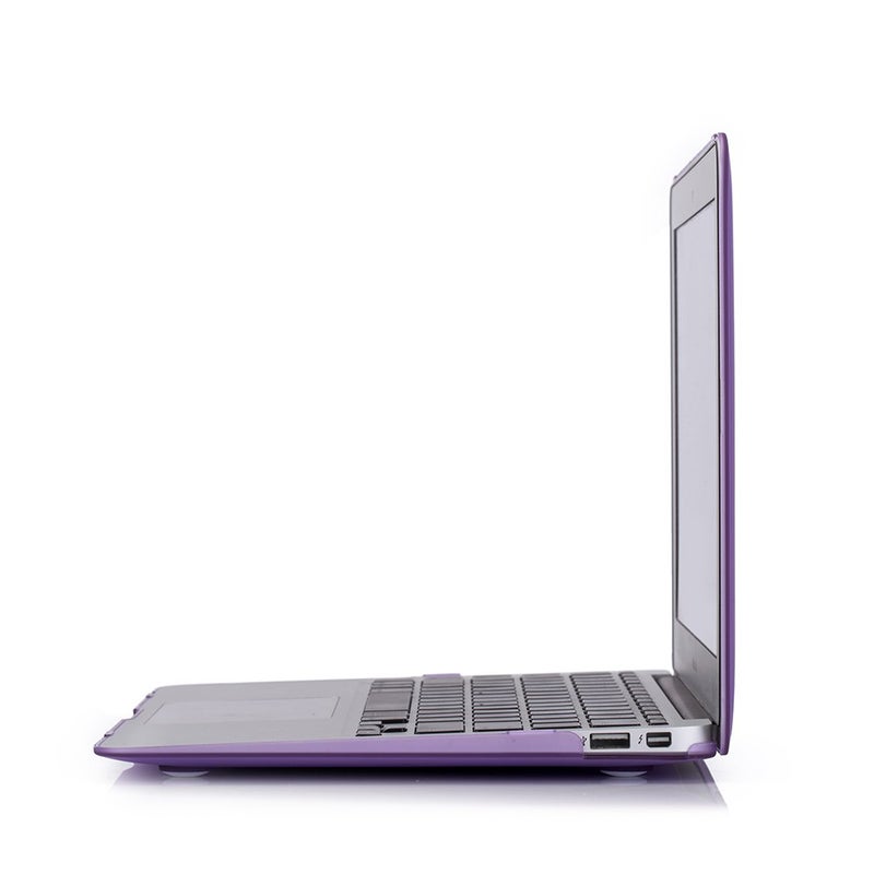 RUBAN Compatible with MacBook Air 11 Inch Case Model A1370 A1465, Soft Touch Plastic Hard Shell Case Bundle for Mac Air 11.6 (Purple) - Image 5